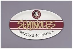 Magnolia Lane Florida State Seminoles Oval Plate 680g, 12.25-inch