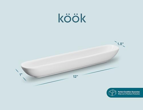 KooK Olive Boat Tray, Set of 2, Charcuterie Tray, Grazing Table