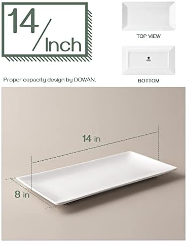 DOWAN 14" Serving Trays, Serving Platters, Ceramic Serving Platters