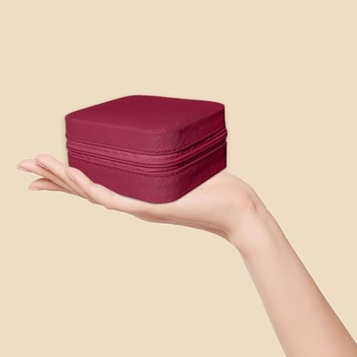 Small Travel Jewelry Box, Portable Mini Jewelry Leather Box Jewelry