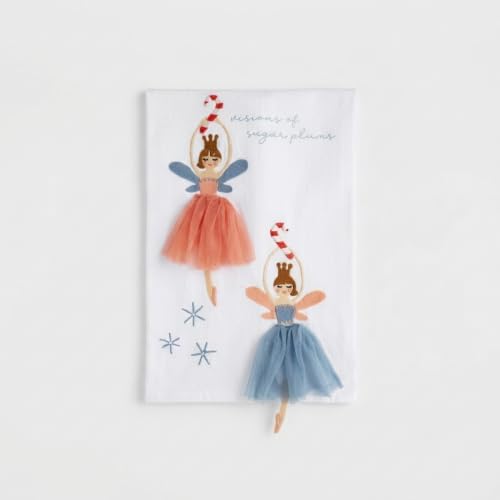 Mud Pie Sugar Plum Dangle Leg Towel, Decorative Kitchen Towel, Holiday