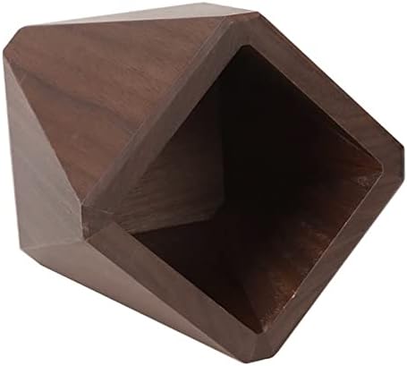 Black Walnut Wooden Pencil Box, Multiple-Use Desk Writing Stationary