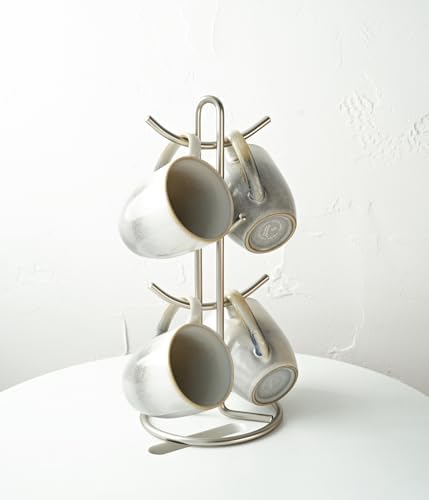 Bosmarlin Ceramic Coffee Mug Set of 4, 17 Oz, Coffee Cups with Big
