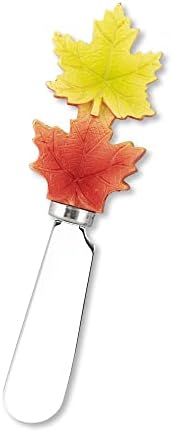 Supreme Housewares Fall Leaves Cheese Spreaders, Hand-Painted Resin