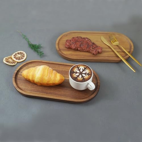 1 pcs Acacia Wood Tray 11.8×6 inch Boards Rustic Wooden Serving Trays