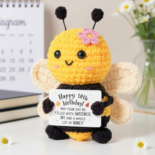 Mini 18th Birthday Gifts for Girl, Mini Cute Bee Gifts for 18 Year Old