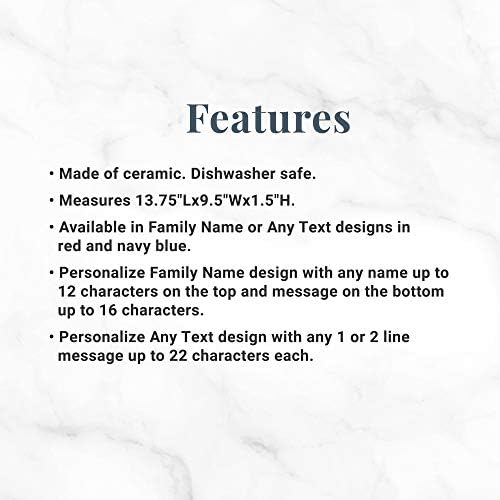 Let's Make Memories Personalized Stoneware Entertaining Platter - For