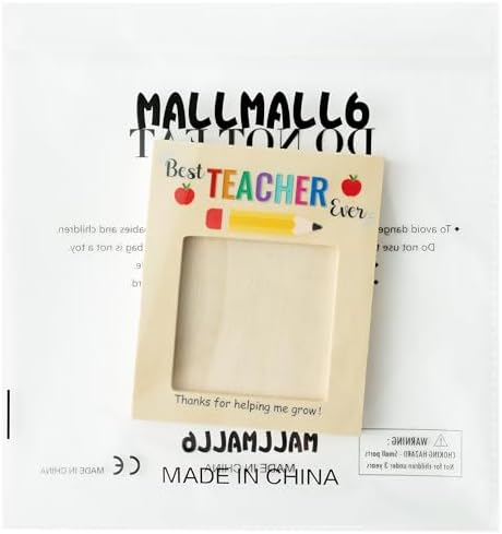 MALLMALL6 Teacher Appreciation Wooden Sticky Note Holder Gifts Desk