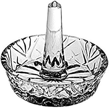 Majestic Gifts Crystal Ring Holder, Fully Leaded Crystal for Added