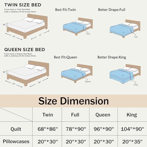 HOSIMA Vintage Christmas Bedding Set,Cute Cat Dog Print Bedspread