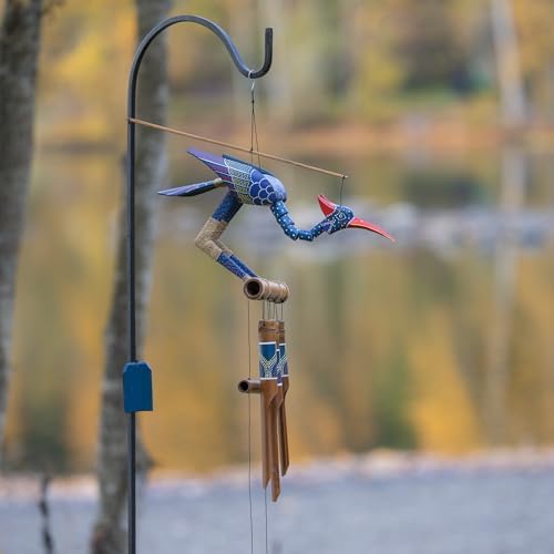 Cohasset Gifts Bamboo Wind Chimes | Natural Soothing Melodic Tones