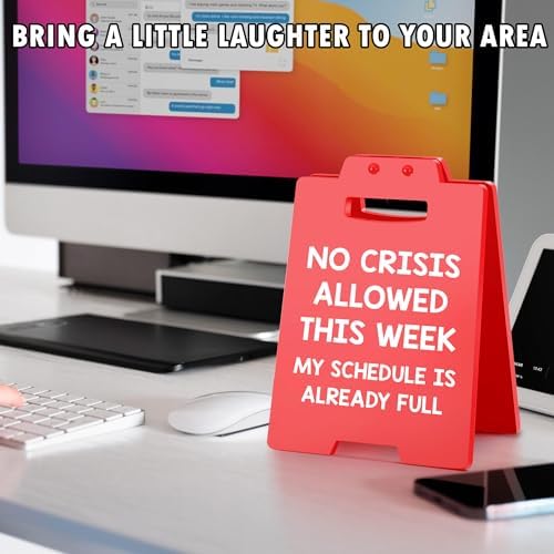 Funny Office Desk Decor Bosses Day Gifts for Women Men, Boss Day Card