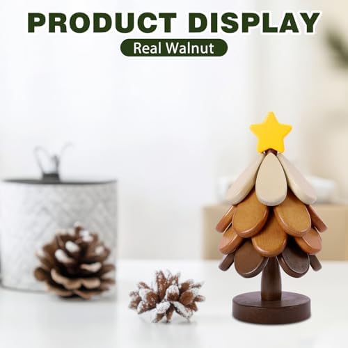 Wooden Tree Trivets for Hot Dishes,Christmas Tree Shape Coaster Set of