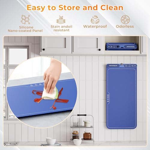 Warming Mat For Food Extra Large 32"x15", Electric Silicone Food
