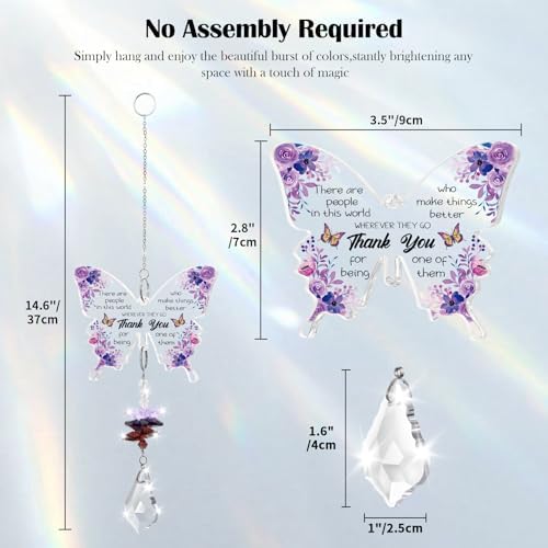 Thank You Gifts for Women Crystal Suncatcher, Employee Appreciation