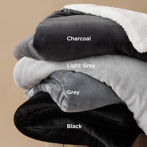 Bedsure GentleSoft Sherpa Fleece Throw Blanket for Couch, Non-Heated