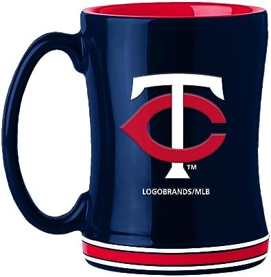 Logo Brands 517-C14RM: Minnesota Twins 14oz Relief Mug