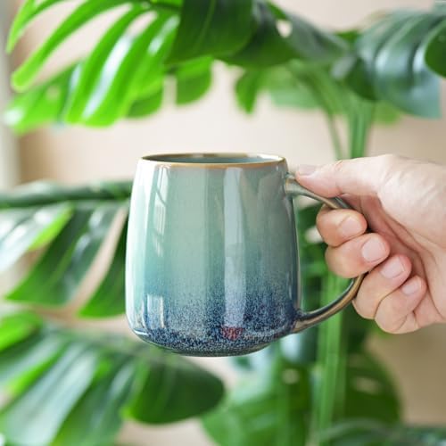 Bosmarlin Large Ceramic Coffee Mug, 23 Oz, Microwave and Dishwasher