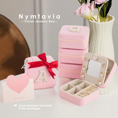 Birthday Gifts for Women - Initial & Travel Jewelry Case, Organizer