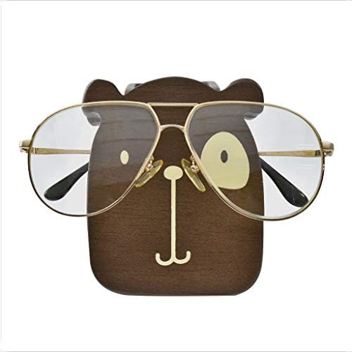 I'm Wood Multipurpose Eyeglass Phone Pen & Pencil Holder Stand