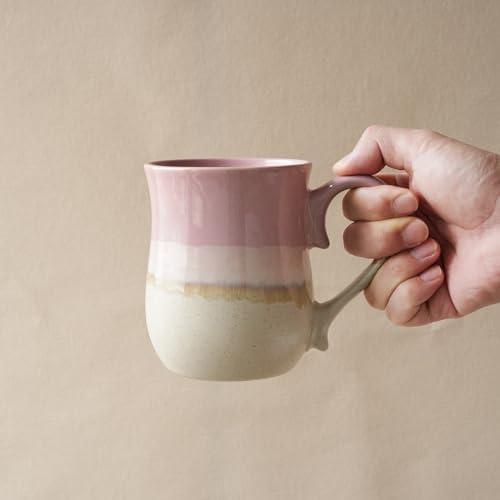 Bosmarlin Large Ceramic Coffee Mug, 20 Oz, Big Tea Cup for Office and