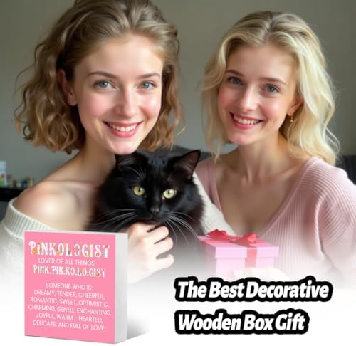 Pink Gifts for Women Men, Birthday Gifts for Mom Sister Friends, Pink