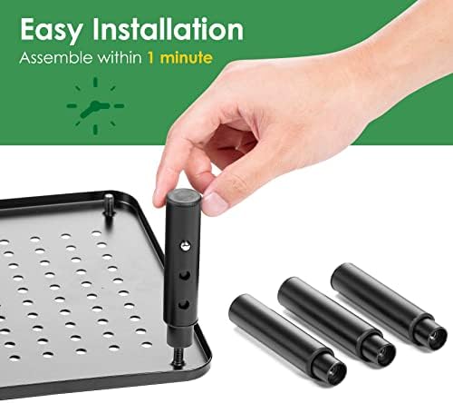 DOLALIKE 2 Pack Desktop Riser, 3 Height Adjustable Monitor stands for