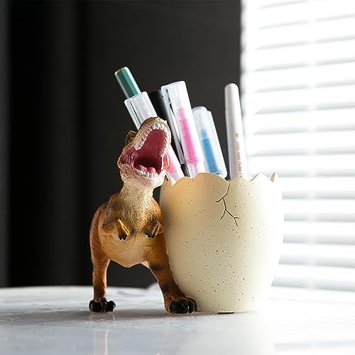 Dinosaur Pencil & Pen Holder for Desk, Kids Toothbrush Holder