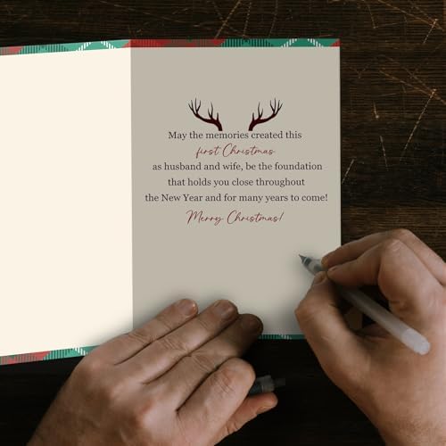 SuperShunhu Heartfelt First Christmas Card for Newlyweds, Xmas Gift
