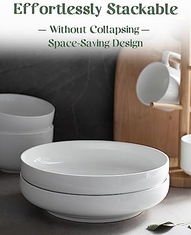 DOWAN Pasta Bowls, 65 oz Large Salad Bowls Set of 2, 10'' Serving