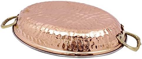 Traditional Indian Hammered Oval Dish Bowl Platter Serveware Hotelware