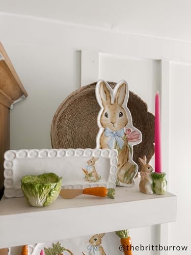 Mud Pie Easter Bunny Tray, Cabbage Tidbit Bowl, and Carrot Spreader