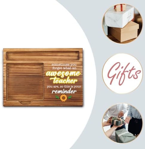 akeke Thank You Teacher Sticky Note Holder for Office Cubicle Desk