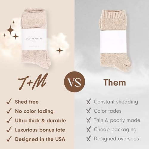 Unboxme Gifts Warm & Cozy Ultra-Luxe Cloud Fuzzy Socks, Gifts for