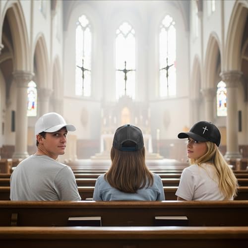 Christian Hats for Men Women,Jesus Cross Hat Christian Religious Gifts