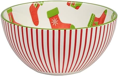 Certified International Holiday Fun 30 oz Porcelain Serving Bowls