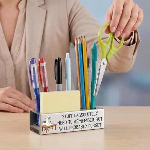 Vivopisew Funny Coworker Gift Pencil Holder for Desk, Stainless Steel