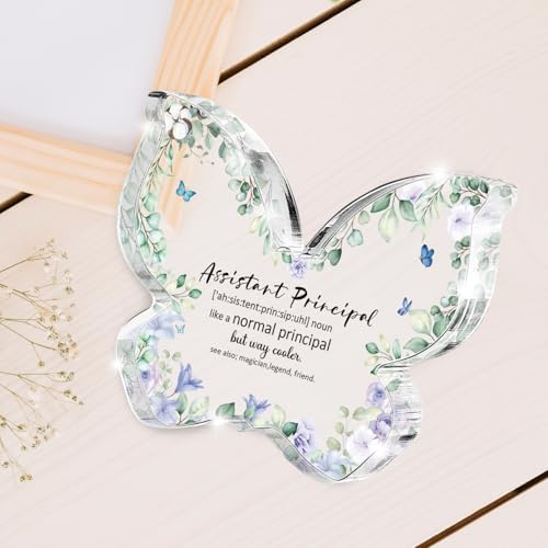 Assistant Principal Appreciation Gift, Thank You Butterfly Acrylic