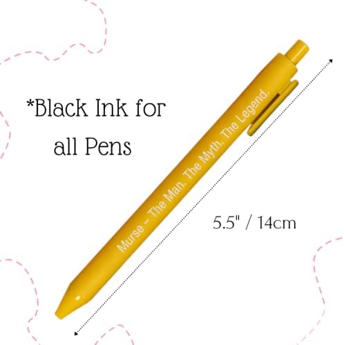 10PC Male Nurse Pens Bulk Gift Set Cute Funny RN CNA Nurses Week