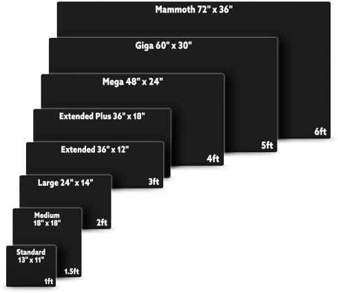 Gamer Boss - Gaming Mouse Pad - 36 x 12 Inches - 4mm Thick with