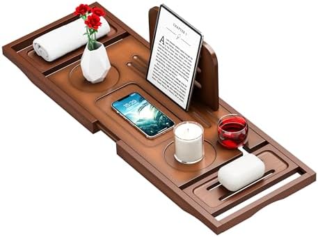 Banlilu Bathtub Tray - Bath Tray Expandable - Bath Tub Tray Table for