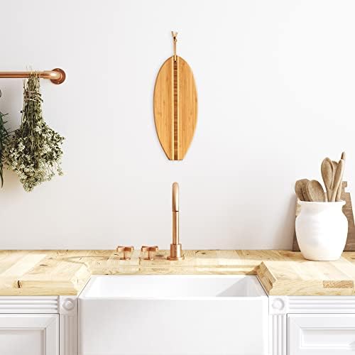 Totally Bamboo Lil Surfer Small Surfboard Cutting Board, 14.5 x 6 in