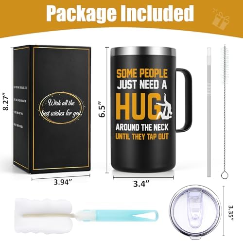 Lifecapido Jiu Jitsu Gifts for Men, Some People Just Need A Hug Around