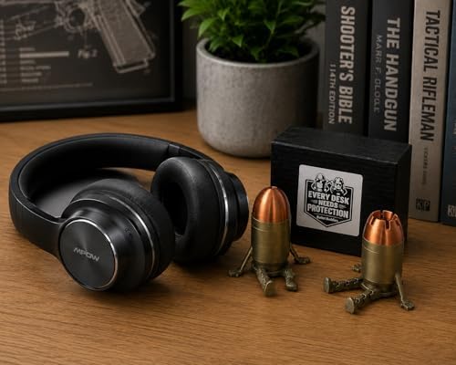LBH MARKET Bullet Buddies Desk Decor (2 Pack) – Funny Gift for Gun