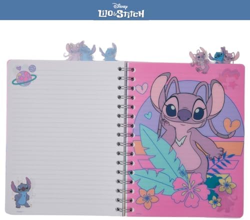 Disney Lilo & Stitch Tab Journal Spiral Bound Notebook with Cute