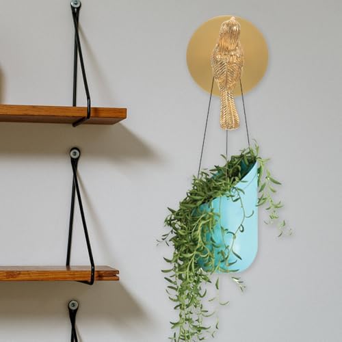 Brass Bird Shaped Coat Hook, Creative Wall Hanger for Home Decor