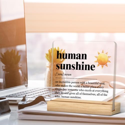Human Sunshine Motivational Gift for Women Men, Employee Appreciation