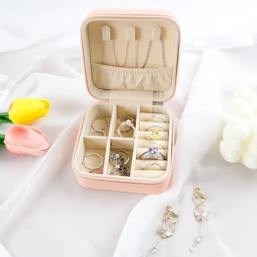 Personalized Portable Jewelry Box, Travel Essentials for Women, Mini