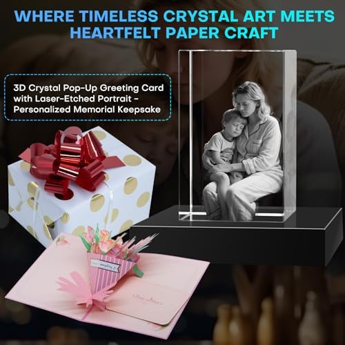 Custom 3D Crystal Photo –Custom Gift Anniversary - Couple