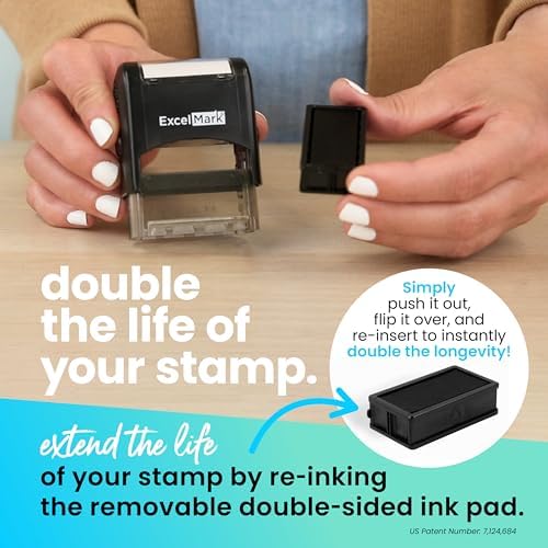 ExcelMark Self-Inking Novelty Message Stamp - Really?! - Red Ink